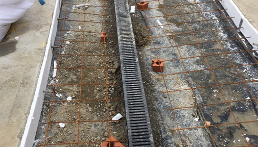 Excavations and repairs of existing drainage